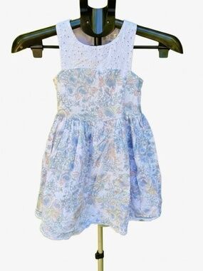 Aphorism White Floral Eyelet Bodice Sundress Girls Size 5 (4-5 Yrs) Cottagecore